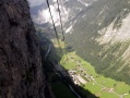 View from  Gimmelwald to Lauterbrunnen valley