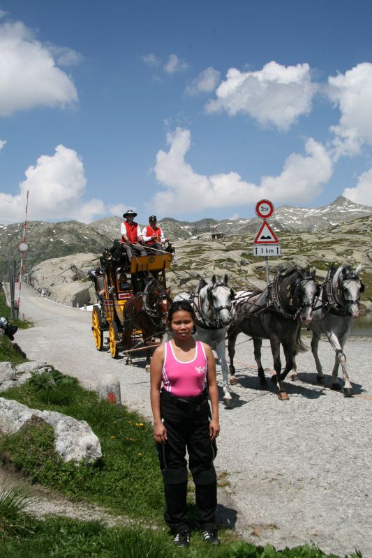 Gotthardpass Postkutsche