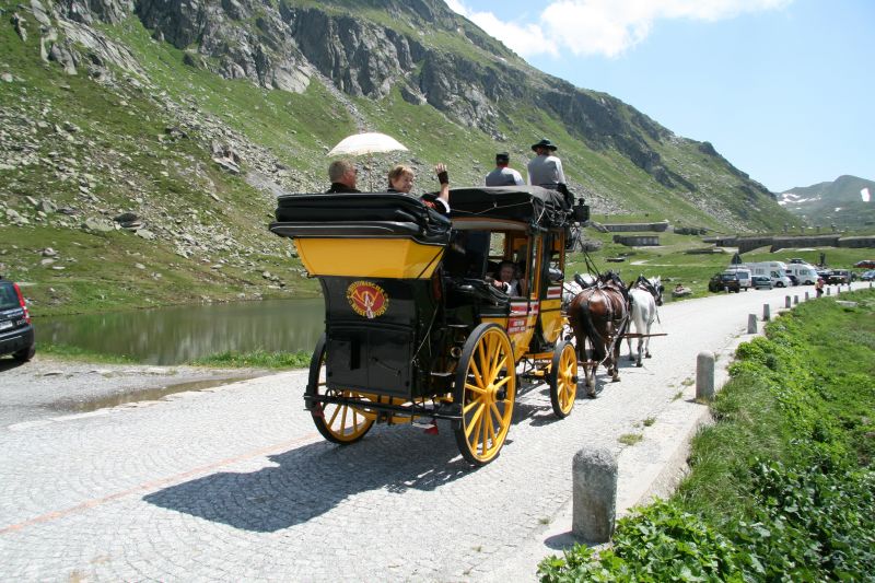 Gotthardpass Postkutsche