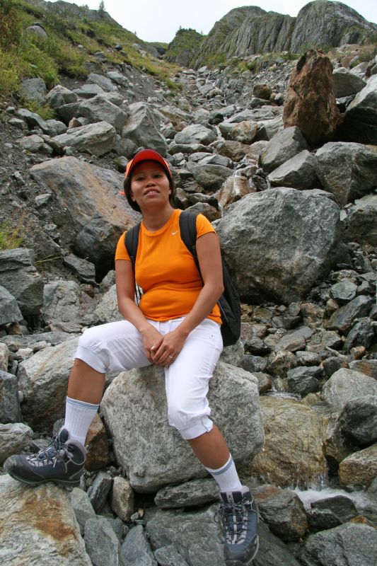 On the way to Trift glacier